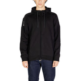 EA7 Emporio Armani Black Cotton Hoody -   -  EA7 Emporio Armani.